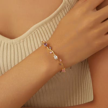 Luxury Floral Bracelet for Women