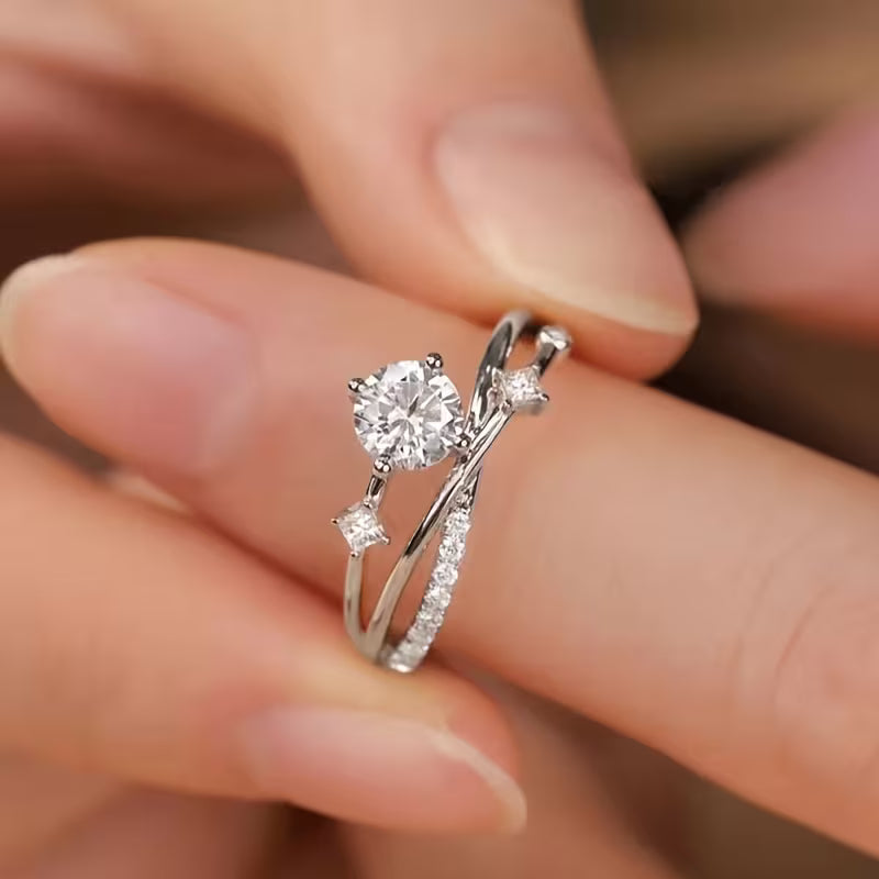 Luxury Adjustable Cosmic Star Ring for Women